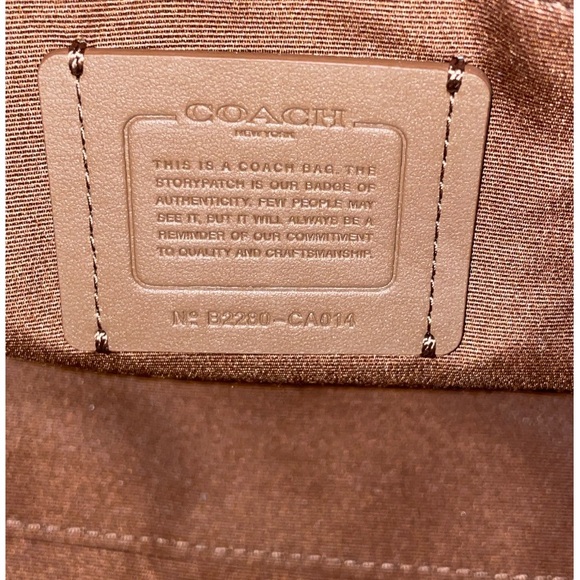 Coach Brown and Red Men's Bag - Picture 9 of 9